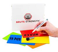 75 imanes para escribir de 15 x 10 cm, con rotulador para pizarra, para Scrum, Agile, Kanban o Lean - Mix - 5 colores