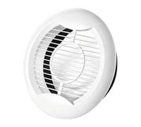 75 mm Cubierta de Rejilla de Ventilación Redonda Mejorada, Color Blanco