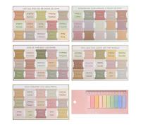 75 pegatinas de índice de la Biblia, 200 notas adhesivas, pegatinas de índice de lectura de la Biblia, etiquetas de índice, etiquetas divisorias de la Biblia