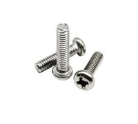 75 piezas - 1200 mm GB818 M1.6 M2 .5 M3 M4 M5 M6 M8 Tornillo de cabeza plana redonda cruzada acero inoxidable 304, tuerca, arandela(M4 360pcs)