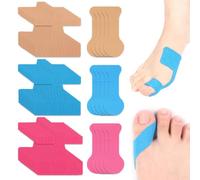 75 Piezas Cintas de Kinesiología para Juanetes, Hallux Valgus, 2 Modelos | Cintas de Fisioterapia Hallux Valgus, Diseño Precortado, Material Respetuoso con La Piel, para Alivia el Dolor y Estabilizar