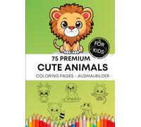 75 Premium Cute Animals Ausmalbilder Coloring Pages Baby Tiere Malbuch