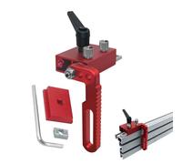 75 Tipo T-Track Miter Stop, aleación de aluminio ajustable manual Block, resistente y resistente, accurado Woodworking Limiter for T-Track Tools
