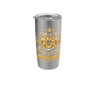 75 Year Old Made in 1951 Retro Floral 75th Birthday Women Vaso térmico de acero inoxidable de doble pared