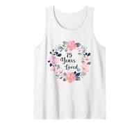 75 Years Loved 75th Birthday Floral 75 Year Old Men Women Camiseta sin Mangas