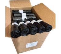 ★750 Bolsas Basura Papelera CIERRE FÁCIL SEDISAC PE 100% Reciclado UNE-EN15343 30L 55x55+5 20µm galga 80 NEGRA GTIN 8437027548468 Contribución SCRAP RD 1055/2022 ENV/2025/54349 con 0,018 €/Caja