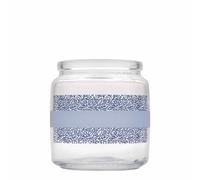 750 ml tarro de vidrio con corcho 'Giara', motivo: Naturalmente azul, boca: corcho