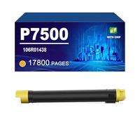 7500 Cartucho De Tóner Compatible con Impresoras para Xerox Phaser 7500 7500DN 7500DNZ 7500DT 7500DX Y 7500N. Rendimiento De hasta 19800/17800 Páginas,Yellow-1 Pack