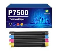 7500 Cartucho De Tóner Compatible con Impresoras para Xerox Phaser 7500 7500DN 7500DNZ 7500DT 7500DX Y 7500N. Rendimiento De hasta 19800/17800 Páginas,4 Colors-1 Set