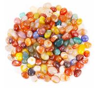 750g Edelsteine, Bunt Trommelsteine, Halbedelsteine in Verschiedenen Form 15-20mm, Kleine Edelsteine für Dekoration, Kinder Schatzsuche, Kindergeburtstag, Heimdekoration