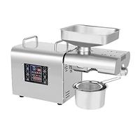 750W Commercial Automatic Oil Extractor Presser, Kitchen Oil Press Machine, 5.25 Inch Panel, 304 Stainless, For Seed Almond Coconut Walnut Sesame Castor, LJJY-KK