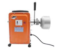 750W Elektrorohrreinigungsmaschine mit Lange Federn Die Walze mit Eingebauter Feder Rohrreinigungsgerät für Rohrreinigung Kanalreinigung Rohrreinigungs Maschine Rohrreiniger Abflussreiniger