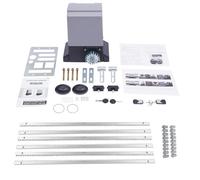 750W Kit Motor Puerta Corredera 2000 KG Motores para Puertas Correderas, Kit Motor Puerta Garaje Kit con 6x 1M Cremallera, Motor Puerta Xorredera, 2 Control Remoto, Corredera para Puerta de Jardín