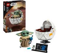 LEGO Star Wars 75403 Grogu con Aerocuna, Figura Articulada de Baby Yoda de Juguete y Minifigura, Decoración de Habitación Juvenil, Regalo para Niños y Niñas de 10 Años o Más y Fans de The Mandalorian