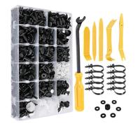 756 clips universales para parachoques de coche, remaches para guardabarros y varillas de empuje.