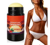 75g Bronzing Stick, Sabor a Sandía Stick Acelerador Bronceado, Sólido portátil Lotión Solar Intensificante Tan, No Ensucian las Manos y se Aplican con Precisión para un Bronceado Intenso y Duradero