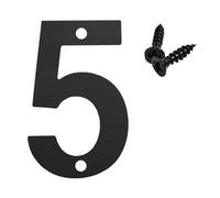 75mm, 90mm, 100mm, 120mm Stainless Steel Digital Double Screw Hole Mailbox Mailbox Number House Number(100mm,5)