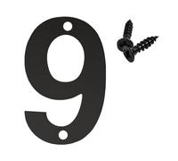 75mm, 90mm, 100mm, 120mm Stainless Steel Digital Double Screw Hole Mailbox Mailbox Number House Number(90mm,9)