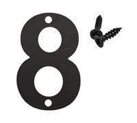 75mm, 90mm, 100mm, 120mm Stainless Steel Digital Double Screw Hole Mailbox Mailbox Number House Number(100mm,8)