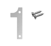 75mm, 90mm, 100mm, 120mm Stainless Steel Double Screw Hole Digital House Number Mailbox Number(120mm,1)