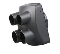 75mm to 42mm Heater 1-4 Way Air Splitter Plastic Duct Connector Round Outlet Cover for Car Truck Van RV for Diesel Heater Hose Reducer