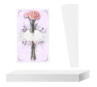 75uds Banda de Boda de Vitela, Banda de Invitación Transparente para 12,7x17,78cm y 10,16x15,24cm, Sobres de Tarjetas Postales de Invitación para Accesorios de Invitaciones de Boda