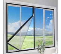 75x110cm(W*H),Mosquitera para ventana, cortina de mosquitera autoadhesiva para bricolaje, fácil de instalar