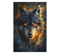 75x50cm/1000pcs Rompecabezas para Adolescentes Animal Majestic Wolf Rompecabezas para Adultos Juegos De Relajación Corte De Precisión Actividades Divertidas En Casa 75x50cm/1000pcs