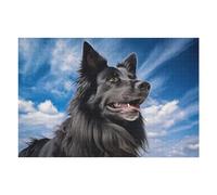 75x50cm/1000pcs Rompecabezas para Adolescentes Belgian Shepherd Groenendael Rompecabezas para Adultos Juegos De Relajación Decoración De Pared Interacción Entre Padres E Hijos 75x50cm/1000pcs