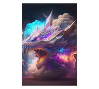 75x50cm/1000pcs Rompecabezas para Adolescentes Dragon'S Fiery Roar -2 Rompecabezas para Adolescentes Juguetes Antiestrés Una Obra De Arte Actividades Divertidas En Casa 75x50cm/1000pcs