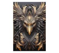 75x50cm/1000pcs Rompecabezas para Adolescentes Golden Phoenix God Rompecabezas De Juguete para Decoración De Pared Análisis Y Lógica Diversión En Actividades En Casa, 75x50cm/1000pcs