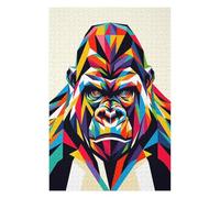 75x50cm/1000pcs Rompecabezas para Adolescentes Gorilla WPAP Pop Art Rompecabezas para Adultos Juguetes Antiestrés Decoración Perfecta Cumpleaños 75x50cm/1000pcs