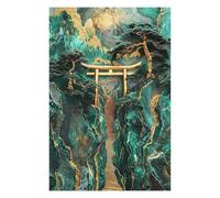 75x50cm/1000pcs Rompecabezas para Adolescentes Jade Mountain Torii Path Rompecabezas para Adolescentes Juegos Relajantes Decoración Cumpleaños 75x50cm/1000pcs