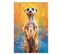 75x50cm/1000pcs Rompecabezas para Adolescentes Meerkat Paintings Rompecabezas para Adultos Juegos Divertidos para La Diversión Familiar Juegos Desafiantes Regalos