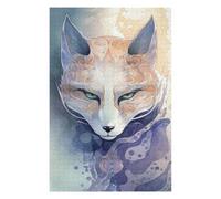 75x50cm/1000pcs Rompecabezas para Adolescentes Mystical Kitsune Fox Mask Rompecabezas para Adultos Juegos Familiares Difícil Difícil 75x50cm/1000pcs