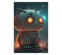 75x50cm/1000pcs Rompecabezas para Adolescentes Robotic Cat in Space -2 Rompecabezas para Adultos Juegos Divertidos Una Obra De Arte Cumpleaños 75x50cm/1000pcs