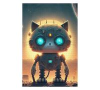 75x50cm/1000pcs Rompecabezas para Adolescentes Robotic Cat in Space Juego De Rompecabezas para Adultos: Un Desafío Educativo para Mujeres 75x50cm/1000pcs