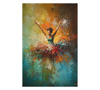 75x50cm/1000pcs Rompecabezas para Adolescentes Rompecabezas Woman Dancing in Abstract Art Juguetes Antiestrés De Rompecabezas, Divertidos Y con Humor para Cumpleaños Y Navidad 75x50cm/1000pcs