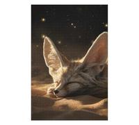 75x50cm/1000pcs Rompecabezas para Adolescentes Sleeping Fennec Fox in The Desert Rompecabezas Familiar Juego Mejora La Memoria Regalos De Cumpleaños Y Únicos 75x50cm/1000pcs