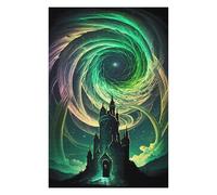 75x50cm/1000pcs Rompecabezas para Adultos Castle in The Cosmic Spiral Rompecabezas para Adultos Juguetes Antiestrés Corte De Precisión Gran Regalo para Jugar 75x50cm/1000pcs