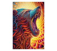 75x50cm/1000pcs Rompecabezas para Adultos Flaming Bear Artwork Rompecabezas para Adultos Juego Práctico Una Obra De Arte Oferta como Regalo para Toda La Familia 75x50cm/1000pcs
