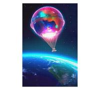 75x50cm/1000pcs Rompecabezas para Adultos Hot Air Balloon in Space Rompecabezas para Adultos Juego Práctico Pero Divertido Y Humorístico 75x50cm/1000pcs