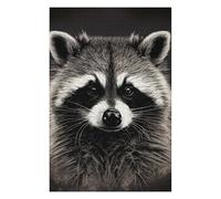 75x50cm/1000pcs Rompecabezas para Adultos Raccoon Portrait Rompecabezas para Adultos Juegos Familiares Mejora La Memoria Difícil Y Desafiante 75x50cm/1000pcs
