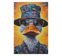 75x50cm/1000pcs Rompecabezas para Adultos Regalos De Rompecabezas Colorful Duck Portrait Rompecabezas Juego Práctico Regalos para Mujeres Regalos para Amigos Y Familiares 75x50cm/1000pcs