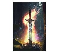 75x50cm/1000pcs Rompecabezas para Adultos, Regalos Paint Sword Legend Rompecabezas para Adultos, Juegos Familiares, Corte De Precisión, Regalo De Cumpleaños, Regalos, 75x50cm/1000pcs
