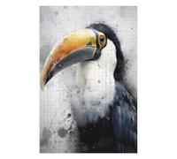 75x50cm/1000pcs Rompecabezas para Adultos Toucan Beauty Watercolor Rompecabezas para Adultos Juegos De Relajación Corte De Precisión Interacción Entre Padres E Hijos 75x50cm/1000pcs