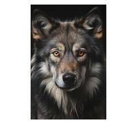 75x50cm/1000pcs Rompecabezas para Adultos Wolf Cool Animal Portrait Rompecabezas para Adultos Juegos Relajantes Decoración De Pared Oferta como Regalos para Toda La Familia 75x50cm/1000pcs