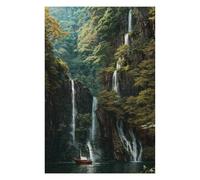 75x50cm/1000pcs Rompecabezas Waterfall Paradise Rompecabezas para Adultos Juegos Relajantes Decoración Perfecta Cumpleaños Y Navidad 75x50cm/1000pcs