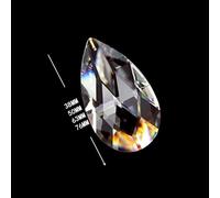 76 mm/89 mm/100 mm 1 pieza cristal malla araña piezas cristal colgante de cristal para iluminación gotas colgantes de cristal, 89 mm