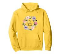 76 Years Loved 76th Birthday Floral 76 Years Loved Women Sudadera con Capucha